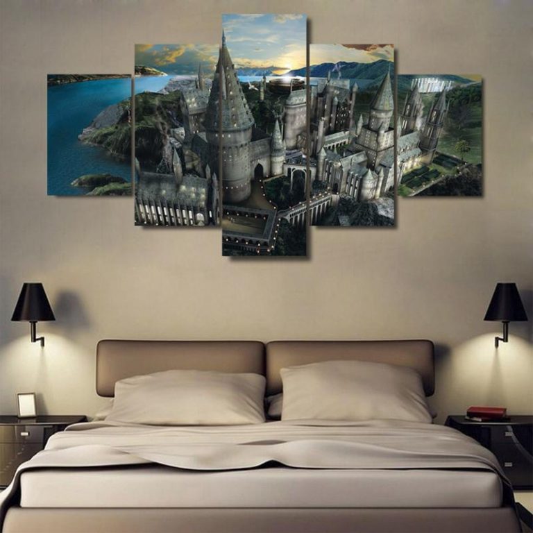 Harry Potter Hogwarts Sunset – Movie 5 Panel Canvas Art Wall Decor ...