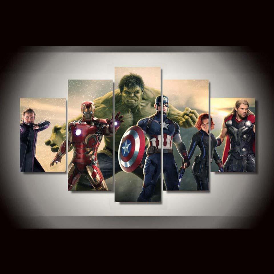 The Avengers Infinity War 5 Marvel Panel Canvas Art Wall Decor - Avengers Bedroom Decor The Avengers Infinity War 5 Marvel Panel Canvas Art Wall Decor - Avengers Bedroom Decor