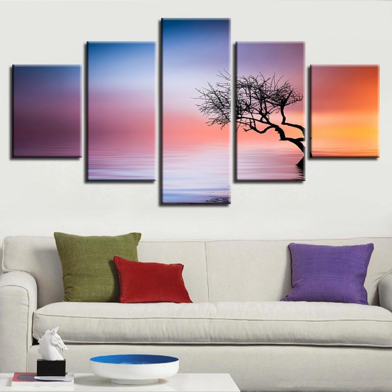 Tree 22 – Nature 5 Panel Canvas Art Wall Decor – Canvas Storm