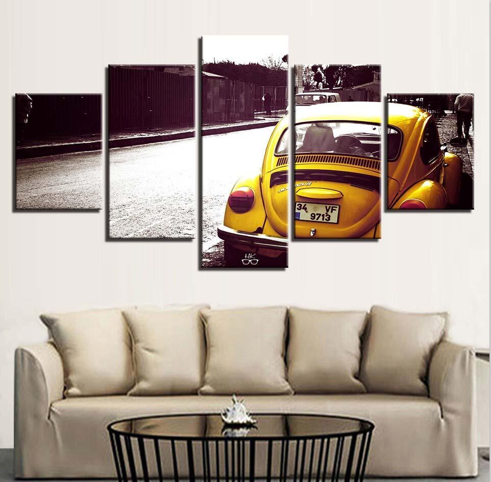 Vintage Vehicle 5 – Automative 5 Panel Canvas Art Wall Decor – Canvas Storm