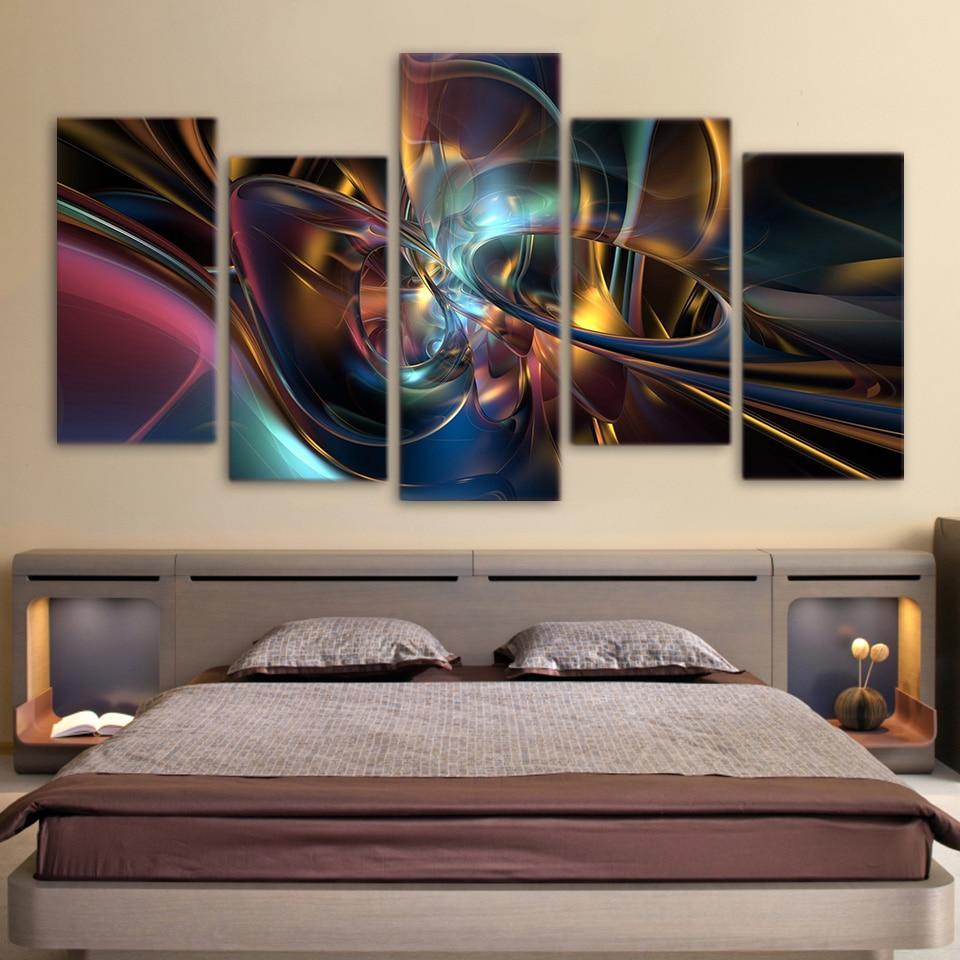 pattern 01 – Abstract 5 Panel Canvas Art Wall Decor – Canvas Storm