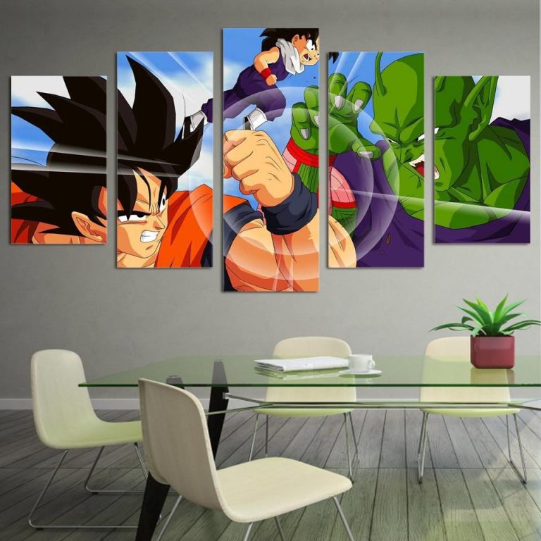 Dragon Ball Animation Anime 5 Panel Canvas Art Wall Decor Canvas Storm 6200