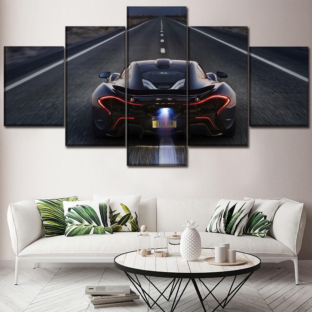 new car 5 – Automative 5 Panel Canvas Art Wall Decor – Canvas Storm