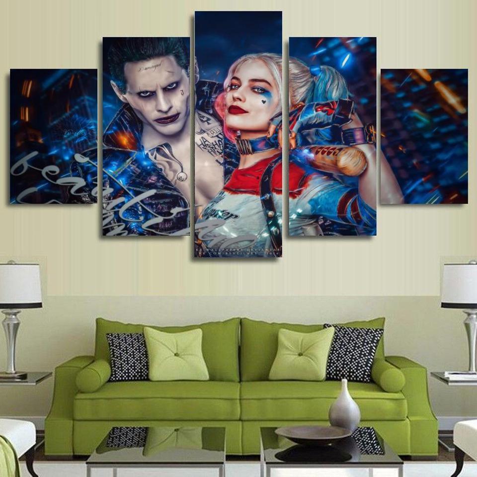 CANVAS OR PRINT WALL ART Harley Quinn Suicide Squad II 
