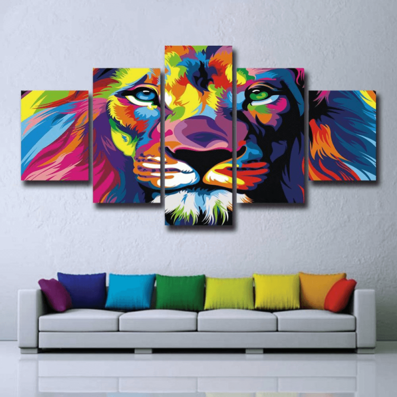 Asian printing on canvas
