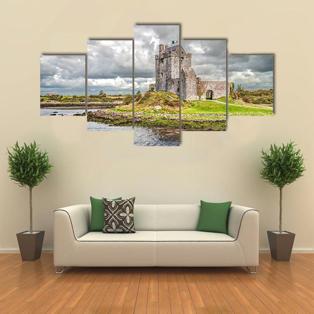 Dunguaire Castle In Ireland Nature 5 Panel Canvas Art Wall Decor Canvas Storm,How To Furnish A Small Apartment Cheap