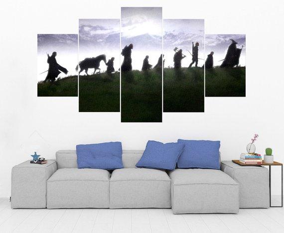 5 Painel Lord Of The Rings Filme Canvas Wall Art Home Decor Foto Pintura