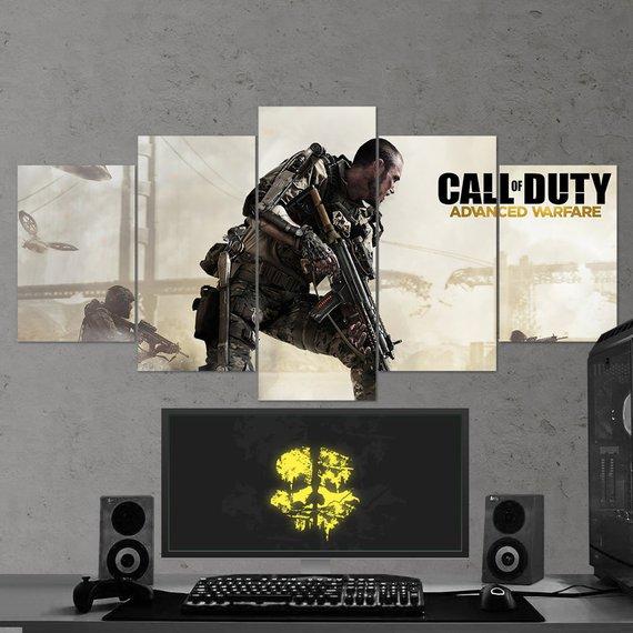 Call Of Duty Advanced Warfare 05 – Gaming 5 Panel Canvas Art Wall Decor ...