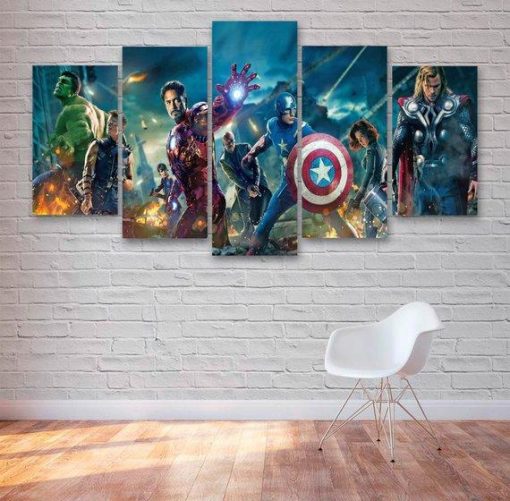 Avengers 22 Dc 5 Panel Canvas Art Wall Decor Canvas Storm