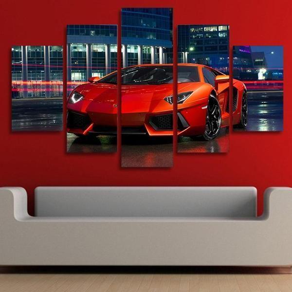 Details about  / Lamborghini Aventador Pop Art Canvas Décor Poster Frame For Gifts Love Supercars