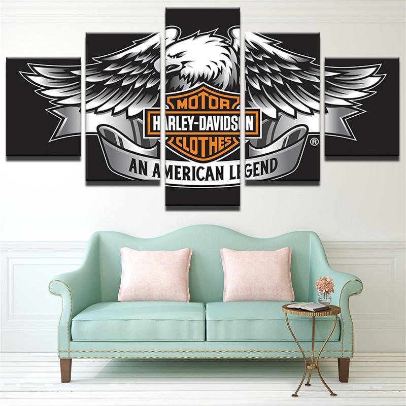 Harley Davidson American Legend Clothes – Sport 5 Panel Canvas Art Wall ...