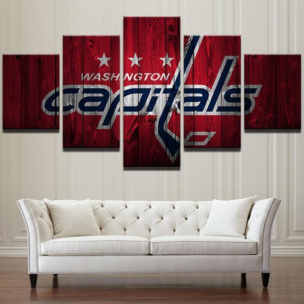 Washington Capitals Nhl Ice Hockey Sports Hd – Sport 5 Panel Canvas Art ...