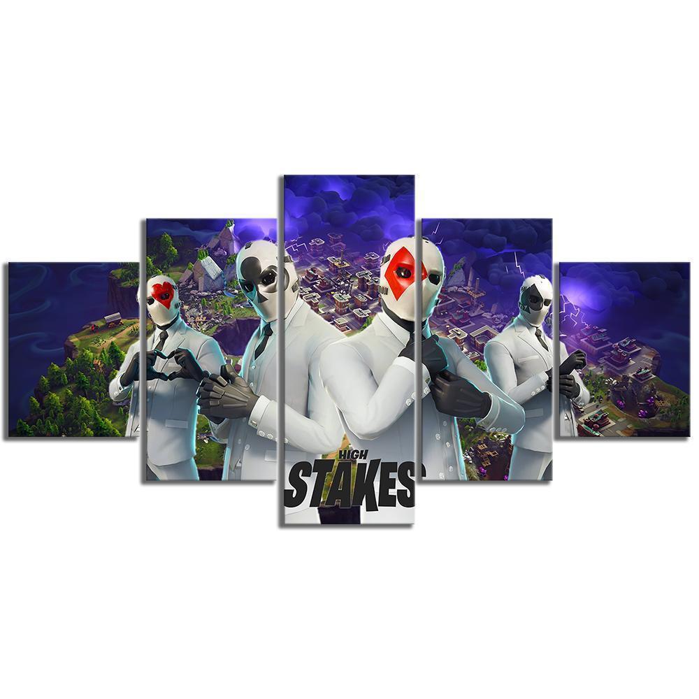 Wild Card High Stakes Fortnite Map – Gaming 5 Panel Canvas ... - 1000 x 1000 jpeg 82kB