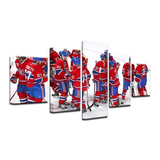 Montreal Canadiens - Sport 5 Panel Canvas Art Wall Decor ...