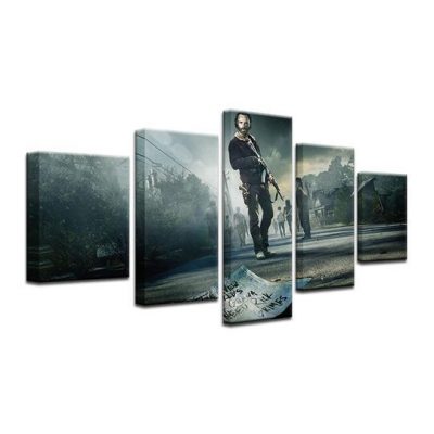 The Walking Dead – Movie 5 Panel Canvas Art Wall Decor – Canvas Storm