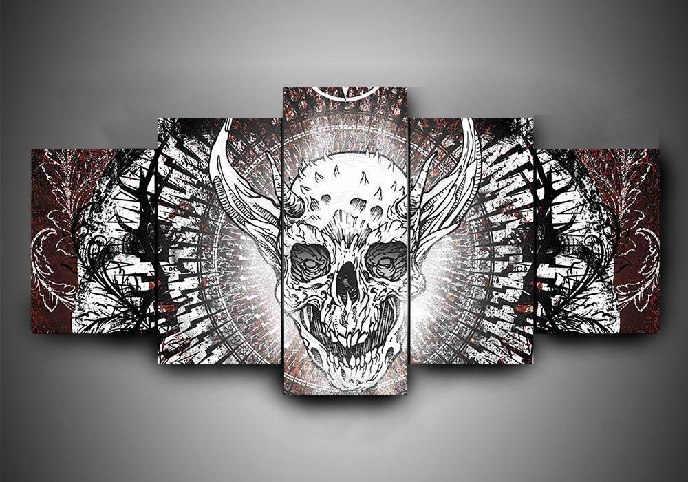 Drowning Pool – Music 5 Panel Canvas Art Wall Decor – Canvas Storm