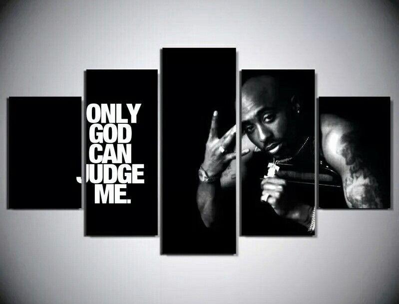 Tupac S Quote Abstarct 5 Panel Canvas Art Wall Decor Canvas Storm