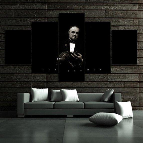 The Godfather 11 – Movie 5 Panel Canvas Art Wall Decor – Canvas Storm