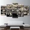 22525-NF 1965 Ford Mustang Car & Motor - 5 Panel Canvas Art Wall Decor