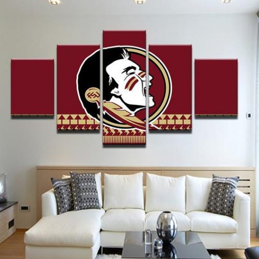 22644-NF Florida State Seminoles 1 Sport - 5 Panel Canvas Art Wall Decor