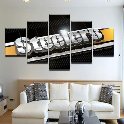 23148-NF Pittsburgh Steelers 7 Sport - 5 Panel Canvas Art Wall Decor