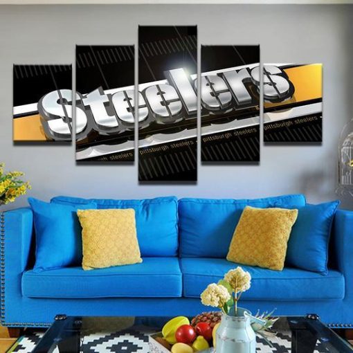 23148-NF Pittsburgh Steelers 7 Sport - 5 Panel Canvas Art Wall Decor