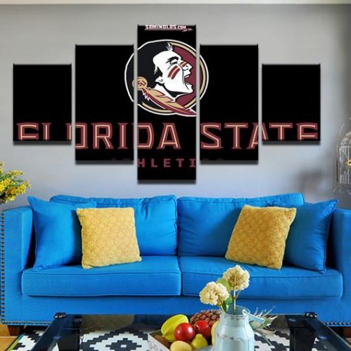 22537-NF Florida State Seminoles 2 Sport - 5 Panel Canvas Art Wall Decor