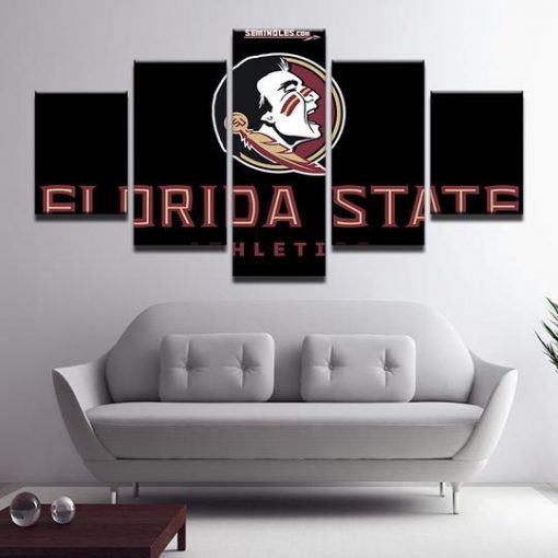 22537-NF Florida State Seminoles 2 Sport - 5 Panel Canvas Art Wall Decor