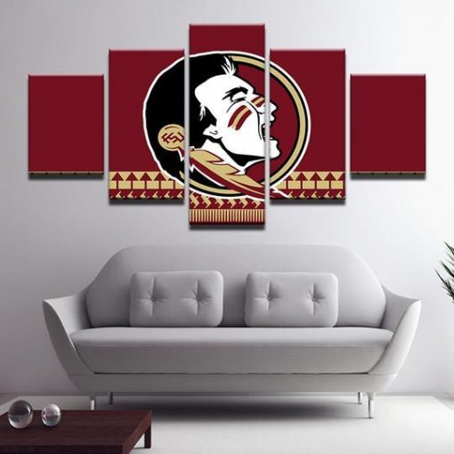 22644-NF Florida State Seminoles 1 Sport - 5 Panel Canvas Art Wall Decor