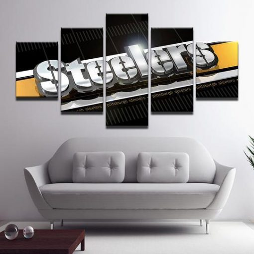 23148-NF Pittsburgh Steelers 7 Sport - 5 Panel Canvas Art Wall Decor