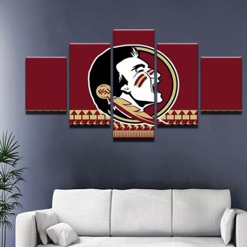 22644-NF Florida State Seminoles 1 Sport - 5 Panel Canvas Art Wall Decor