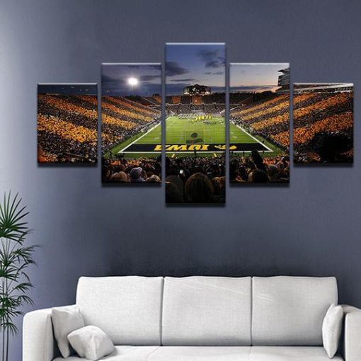 22347-NF Iowa Hawkeyes Stadium Sport - 5 Panel Canvas Art Wall Decor