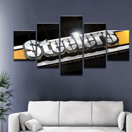 Pittsburgh Steelers 7 Sport – 5 Panel Canvas Art Wall 