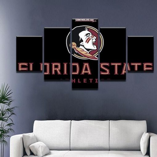 22537-NF Florida State Seminoles 2 Sport - 5 Panel Canvas Art Wall Decor