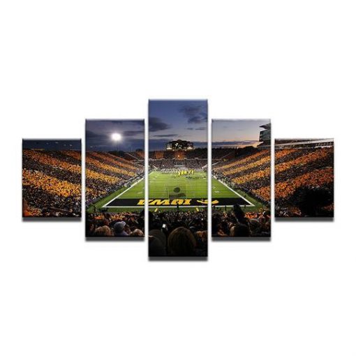 22347-NF Iowa Hawkeyes Stadium Sport - 5 Panel Canvas Art Wall Decor