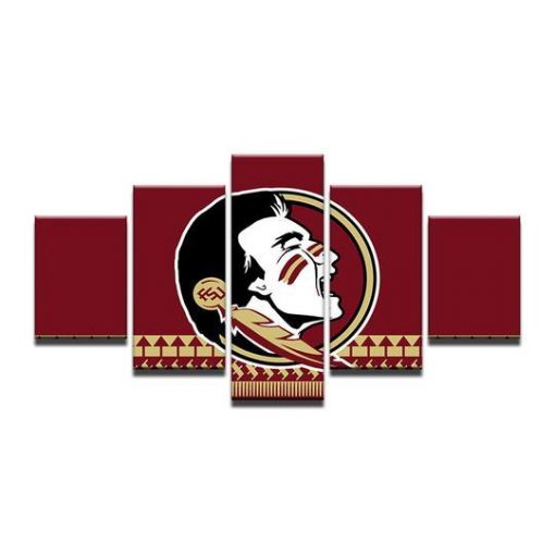 22644-NF Florida State Seminoles 1 Sport - 5 Panel Canvas Art Wall Decor