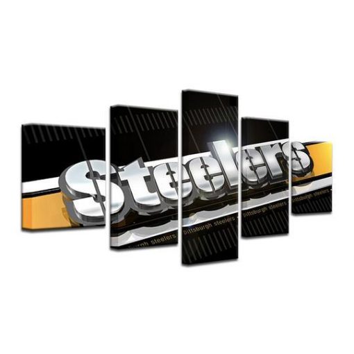 23148-NF Pittsburgh Steelers 7 Sport - 5 Panel Canvas Art Wall Decor