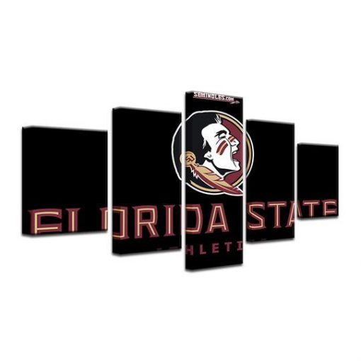 22537-NF Florida State Seminoles 2 Sport - 5 Panel Canvas Art Wall Decor