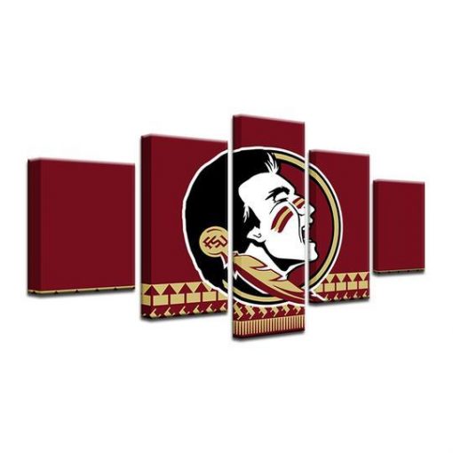 22644-NF Florida State Seminoles 1 Sport - 5 Panel Canvas Art Wall Decor