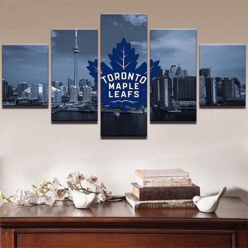 22806-NF Toronto Maple Leafs Logo Sport - 5 Panel Canvas Art Wall Decor
