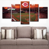 22425-NF Cincinnati Reds Team Baseball Sport - 5 Panel Canvas Art Wall Decor
