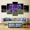 23161-NF Kansas State Wildcats Stadium Sport - 5 Panel Canvas Art Wall Decor