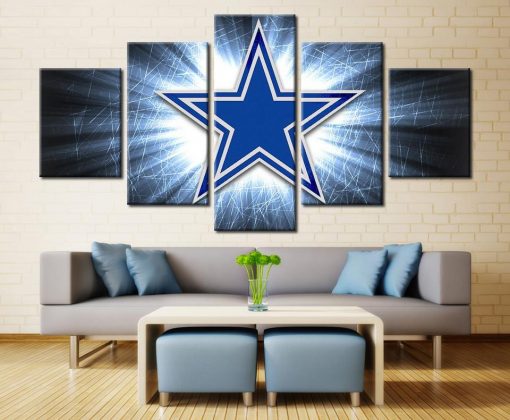 22545-NF Dallas Cowboys 5 Sport - 5 Panel Canvas Art Wall Decor