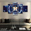 22346-NF Houston Astros Baseball Sport - 5 Panel Canvas Art Wall Decor