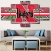 22266-NF Nebraska Cornhuskers Stadium Sport - 5 Panel Canvas Art Wall Decor