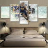 23080-NF Stephen Curry The Golden Boy Basketball Star Celebrity - 5 Panel Canvas Art Wall Decor