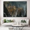 22528-NF Lord Of The Rings Lotr Rivendell Poster Movie 1 Piece - 1 Panel Canvas Art Wall Decor