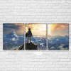 23182-NF Legend Of Zelda On The Mountain Gaming 3 Pieces - 3 Panel Canvas Art Wall Decor