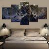 22660-NF Dark Souls Warrior Gaming - 5 Panel Canvas Art Wall Decor