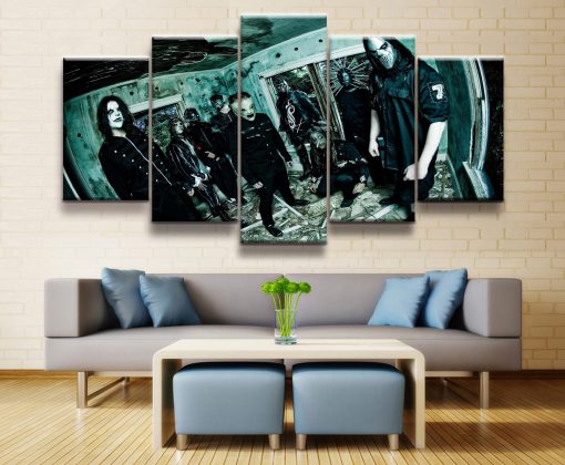 23210-NF Slipknot Heavy Metal Band Celebrity - 5 Panel Canvas Art Wall Decor